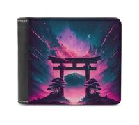 sinyumoney Torii Gate to Another World 3D Print PU Leather Wallet Multiple Slots Banknote Compartments Soft Convenient Wallets Gifts 11.7cm*9.5cm