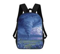 sinyumoney Tornado over Bluebonnet Field Backpack School Bag Travel College Rucksack Backpacks for Girl, Teen Girls 17inch