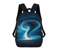 sinyumoney Tornado Power Displayed School Backpack 3D Printed Children's 17inch Backpacks Bag Bookbag for Kids Boy Girl Book Bags Kids School Bag Travel Rucksacks