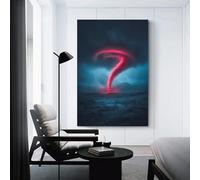 sinyumoney Tornado Warning Nature's Fury Unleashed! Art Work for Home Walls Wall Decor Ready to Hang for Bathroom Toilet Decor Living Wall 16x24inch(40x60cm)