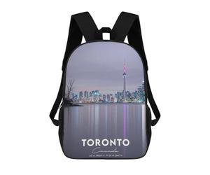 sinyumoney TORONTO 6 Kids Backpacks Children Bag,Anime Bag,Large Capacity Kids Backpack, 3D Printed Children's,Student Schoolbag,Kids Boys Girls School Bag 17inch