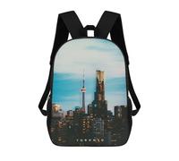 sinyumoney Toronto Backpacks Children's Backpacks School Bag 3D Printed Children's School Backpack Fashion Travel Backpacks for Kids Elementary Middle School 17inch
