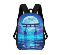 sinyumoney Torri Gate Moon Night Rucksack Daypacks Business Backpack Water Resistant Bookbag for Men/Women 17inch