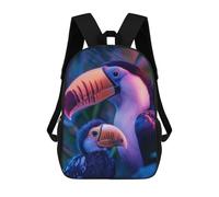 sinyumoney Toucan And Chick School Bags Water Resistant Travel Backpack Computer Bag for Campus Outdoor Travel Sports 17inch