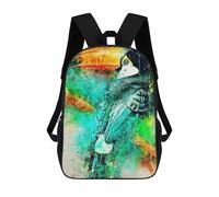 sinyumoney Toucan Birds School Backpack High Secondary School Bags Casual Backpack for Girl, Teen Girls 17inch