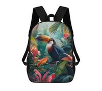 sinyumoney Toucans Perch Children’s Backpack Girls Boys, Rucksack Bag, Daypack, Primary School, Perfect for Back to Kids School Or PE, Gifts And Travel 17inch