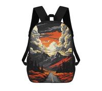 sinyumoney Towards Natural Freedom Backpack School Lightweight Schoolbag Dayback Bookbag College for Men/Women 17inch