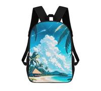 sinyumoney Tranquil Tides School Bags Water Resistant School Bag Business Backpack - Perfect for Travel, Work And Daily Use 17inch