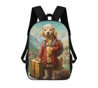 sinyumoney Travel Guide Dog School Backpack Water Resistant Travel Backpack Computer Bag for Girls Boys Teenage 17inch