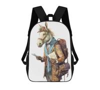 sinyumoney Travel Guide Horse Backpack School Bag Travel College Rucksack Backpacks for Camping Outdoor Adventures And Daily Travel 17inch