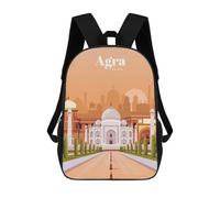 sinyumoney Travel to Agra Backpack School Bag Large School Backpack for Boys for Camping Outdoor Adventures And Daily Travel 17inch