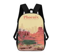 sinyumoney Travel to Phoenix Backpack School Bag Computer Rucksack for School/Work/Travel for Boys/Girls/Teenagers 17inch