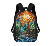 sinyumoney Tree of LIfe Backpack School Business Durable Laptop Bag for Camping Outdoor Adventures And Daily Travel 17inch