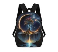 sinyumoney Tree of Life Children's Backpacks School Backpack 3D Printed Backpack for Kids Travel Rucksacks Book Bags Kids School Bag 17inch