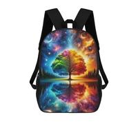 sinyumoney Tree of Life Spiritual Backpack 3D Printed Children's School Backpack for Kids High Capacity Travel Rucksacks Book Bags Kids School Bag Back Pack 17inch