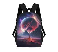 sinyumoney Tree Of The Cosmos Backpacks Kids School Backpack School Bag 3D Printed School Bag for Boys Elementary And Middle School Students 17inch
