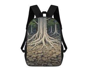 sinyumoney Tree Root Japan Painting School Backpack Lightweight Airport College Students Back Pack for Teenage Girls Boys Women Men 17inch