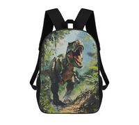 sinyumoney TRex Artistry Backpack School Bag Lightweight Schoolbag Dayback Bookbag College for Men/Women 17inch