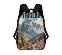 sinyumoney Triglav National Park Print Children's Backpack School Bag for Adult And Kids Travel Daypack 17inch
