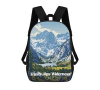 sinyumoney Trinity Alps Wilderness Landscape Art Backpack 3D Printed School Bag For Boys High Capacity Travel Backpacks Book Bags Boys School Bag Mochila 17inch