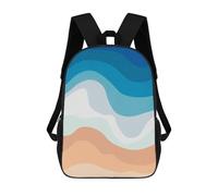 sinyumoney Tropical Beach School Backpack Computer Rucksack for School/Work/Travel for Girl, Teen Girls 17inch