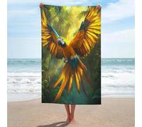 sinyumoney Tropical Majestic Macaw in Rainforest Towels Bathroom Extra Large Beach Towel Super Soft Hotel Quality One Size