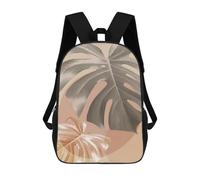 sinyumoney Tropical Set 01 Backpack with Pocket 3D Printed Backpacks, Travel Rucksacks Book Bags Kids School Bag 17inch