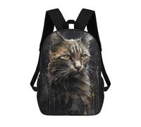 sinyumoney Turkish Angora Cat Pretty Backpacks 3D Printed Kids School Backpack Outdoor Casual Daypack Fashion Casual Children Backpacks Cute Travel Bags 17inch