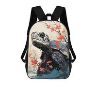 sinyumoney Turtle Animal Japan Vibes Backpack School Bag Lightweight Schoolbag Dayback Bookbag College for Men/Women 17inch