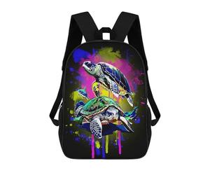 sinyumoney Turtle Animals 1 Backpack School Rucksack Casual Daypacks School Work Travel Bag for Girl, Teen Girls 17inch