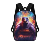 sinyumoney Turtle Animals Backpacks Kids Student Schoolbag,3D Printed Backpacks,Elementary And Middle School Students Backpacks for Boys Girls 17inch