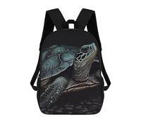 sinyumoney Turtle Drawn School Backpack Large Water Resistant Laptop Backpack for Girls Boys Teenage 17inch