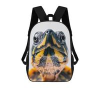sinyumoney Turtle Face Backpack 3D Printed Kids School Backpack High Capacity Travel Backpacks Book Bags Kids Backpack 17inch