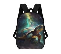 sinyumoney Turtle in Space Children’s Backpack Girls Boys, Rucksack Bag, Daypack, Primary School, Perfect for Back to Kids School Or PE, Gifts And Travel 17inch