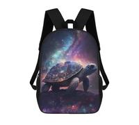 sinyumoney Turtle in Space School Backpack Business Laptop Rucksack Bag Unisex Casual Daypack for Men/Women 17inch