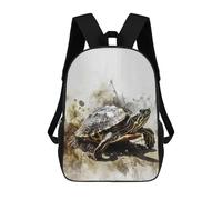 sinyumoney Turtle Watercolor Art Backpack School Daypacks Business Backpack Water Resistant Bookbag for Teenage Girls Boys Women Men 17inch