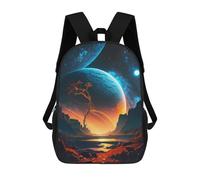 sinyumoney Twilight Cosmos Backpack School Bag Rucksack for Girls Boys Backpacks Large Capacity Kids Back Pack Lightweight School Bags for Children Students 17inch