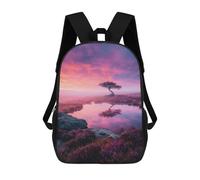 sinyumoney Twilight Serenity Lone Tree Reflection Backpack School Daypacks Business Backpack Water Resistant Bookbag for Boys/Girls/Teenagers 17inch