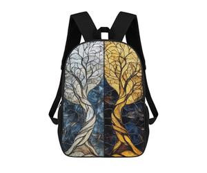 sinyumoney Twilight Symphony Duality of Light And Shadow Children's School Backpack Fashion Casual Children's Backpacks 3D Printed School Bags Boy Large Backpack 17inch