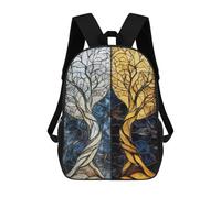 sinyumoney Twilight Symphony Duality of Light And Shadow School Bags Water Resistant School Bag Business Backpack for Campus Outdoor Travel Sports 17inch