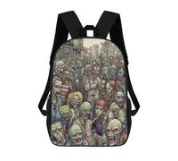 sinyumoney Twisted Figures Backpack, Children's Backpack, Student School Bag Bookbag Rucksack, 3D Printed School Bag for Boys Girls 17inch