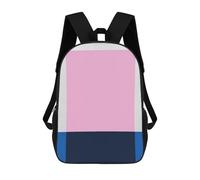 sinyumoney Two Color Art I Backpack 3D Printed Kids School Backpack High Capacity Travel Backpacks Book Bags Kids Backpack 17inch