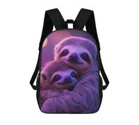 sinyumoney Two Sloths Hugging Backpacks Kids School Backpack School Bag 3D Printed School Bag for Boys Elementary And Middle School Students 17inch