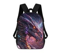 sinyumoney Ultimate Space Dragon School Bags High Secondary School Bags Casual Backpack for Camping Outdoor Adventures And Daily Travel 17inch