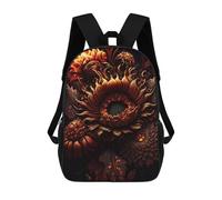 sinyumoney Ultra Fire Sunflower School Backpack Lightweight Airport College Students Back Pack- Perfect for Travel, Work And Daily Use 17inch