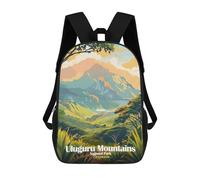 sinyumoney Uluguru Mountains National Park Tanzania School Backpack Rucksack Casual Daypacks School Work Travel Bag for Camping Outdoor Adventures And Daily Travel 17inch