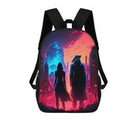 sinyumoney Underground Couple Ruler Kids' Backpack 3D Printing School Bag Boys Cool Daypacks Casual Knapsack Fun Back Bag for Kids And Teenager 17inch