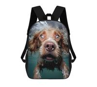 sinyumoney Underwater Dog Backpack School Fashion Stationery Backpack Waterproof Casual Daypacks for Campus Outdoor Travel Sports 17inch