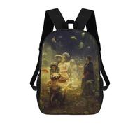 sinyumoney Underwater Fantasy Scene Backpack School Bag Large Water Resistant Laptop Backpack for School/Work/Travel 17inch