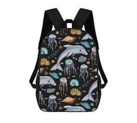 sinyumoney Underwater of Life School Backpack Water Resistant School Bag Business Backpack for Girls Boys Teenage 17inch
